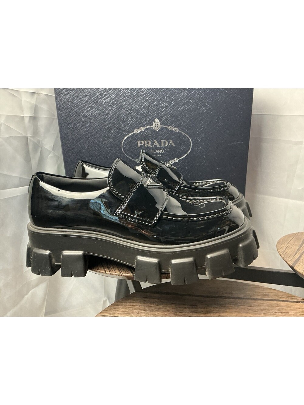 Mens Prada  Chunky Sole Penny Loafers Size 9 Euro 10 Us